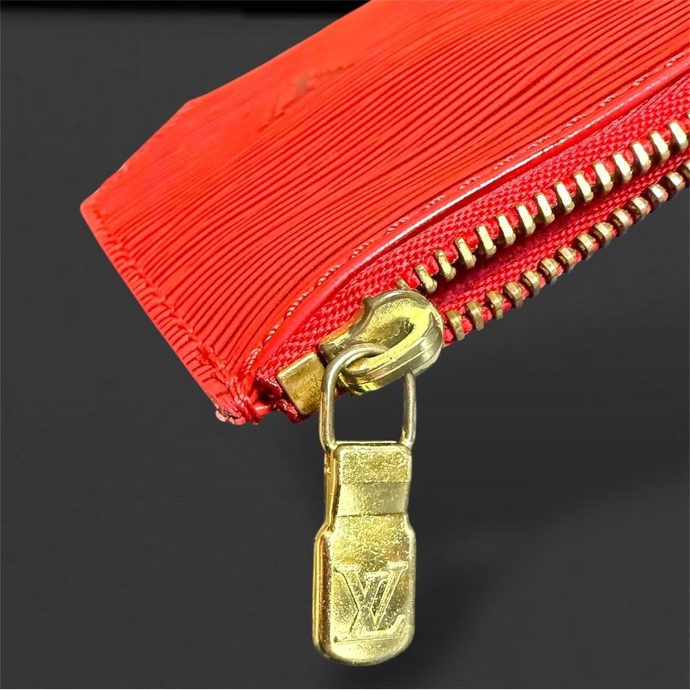 Louis Vuitton Red Epi Coin Pouch - Picture 2 of 6